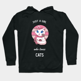 Just a Girl Who Loves Cats Hoodie